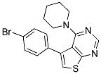 5-(4-BROMOPHENYL)-4-PIPERIDIN-1-YLTHIENO[2,3-D]PYRIMIDINE 结构式