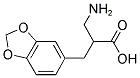 2-AMINOMETHYL-3-BENZO[1,3]DIOXOL-5-YL-PROPIONIC ACID 结构式
