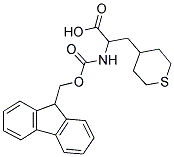2-(9H-FLUOREN-9-YLMETHOXYCARBONYLAMINO)-3-(TETRAHYDRO-THIOPYRAN-4-YL)-PROPIONIC ACID 结构式