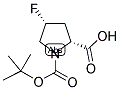 BOC-(2R,4R)-PRO(4-F)-OH 结构式