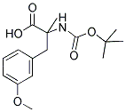 BOC-ALPHA-METHYL-3-METHOXY-DL-PHENYLALANINE 结构式