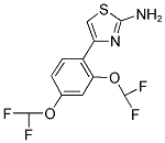 4-(2,4-BIS-DIFLUOROMETHOXY-PHENYL)-THIAZOL-2-YLAMINE 结构式