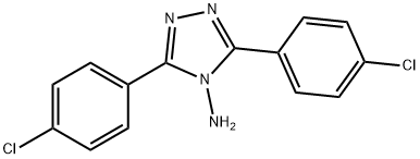 3,5-Bis(4-chlorophenyl)-4H-1,2,4-triazol-4-amine 结构式