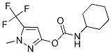 1-METHYL-5-(TRIFLUOROMETHYL)-1H-PYRAZOL-3-YL N-CYCLOHEXYLCARBAMATE 结构式