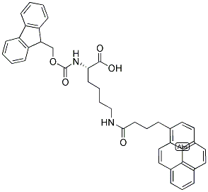 FMOC-LYS(1-PYRENEBUTYRYL)-OH 结构式