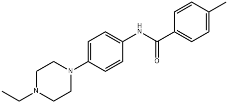 N-[4-(4-ETHYLPIPERAZINO)PHENYL]-4-METHYLBENZENECARBOXAMIDE 结构式