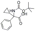 Boc-cyclopropyl-DL-phenylglycine 结构式