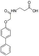 3-[2-(BIPHENYL-4-YLOXY)-ACETYLAMINO]-PROPIONIC ACID 结构式