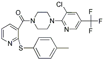 4-(3-CHLORO-5-(TRIFLUOROMETHYL)(2-PYRIDYL))PIPERAZINYL 2-(4-METHYLPHENYLTHIO)(3-PYRIDYL) KETONE 结构式