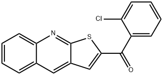 (2-CHLOROPHENYL)(THIENO[2,3-B]QUINOLIN-2-YL)METHANONE 结构式