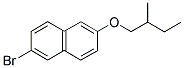 2-BROMO-6-(2-METHYLBUTOXY)NAPHTHALENE 结构式