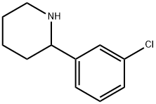 2-(3-氯苯基)哌啶 结构式