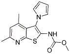 METHYL N-[4,6-DIMETHYL-3-(1H-PYRROL-1-YL)THIENO[2,3-B]PYRIDIN-2-YL]CARBAMATE 结构式
