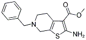 METHYL 2-AMINO-6-BENZYL-4,5,6,7-TETRAHYDROTHIENO [2,3-C]PYRIDINE-3-CARBOXYLATE 结构式