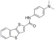 N-[4-(DIMETHYLAMINO)PHENYL]THIENO[3,2-B][1]BENZOTHIOPHENE-2-CARBOXAMIDE 结构式