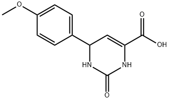 6-(4-甲氧基苯基)-2-羰基-1,2,3,6-四氢-4-嘧啶羧酸 结构式