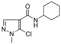 5-CHLORO-N-CYCLOHEXYL-1-METHYL-1H-PYRAZOLE-4-CARBOXAMIDE 结构式