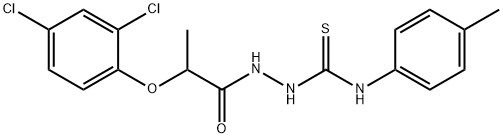 1-(2-(2,4-DICHLOROPHENOXY)PROPIONYL)-4-(4-METHYLPHENYL)THIOSEMICARBAZIDE 结构式