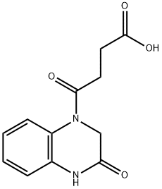 4-氧代-4-(3-氧代-3,4-二氢喹喔啉-1(2H)-基)丁酸 结构式