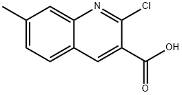 2-氯-7-甲基喹啉-3-羧酸 结构式