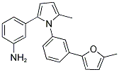 3-{5-METHYL-1-[3-(5-METHYL-2-FURYL)PHENYL]-1H-PYRROL-2-YL}ANILINE 结构式