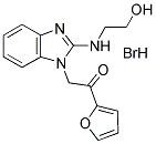 1-FURAN-2-YL-2-[2-(2-HYDROXY-ETHYLAMINO)-BENZOIMIDAZOL-1-YL]-ETHANONE HYDROBROMIDE 结构式