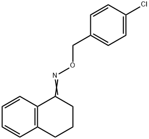 3,4-DIHYDRO-1(2H)-NAPHTHALENONE O-(4-CHLOROBENZYL)OXIME 结构式