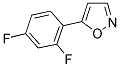 5-(2,4-DIFLUOROPHENYL)ISOXAZOLE 结构式
