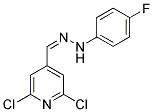 2,6-DICHLOROISONICOTINALDEHYDE N-(4-FLUOROPHENYL)HYDRAZONE 结构式
