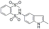 N-[2-METHYL-1H-INDOL-5-YL]-2-(METHYLSULPHONYL)BENZENESULPHONAMIDE 结构式