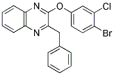 2-BENZYL-3-(4-BROMO-3-CHLOROPHENOXY)QUINOXALINE 结构式