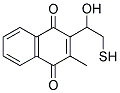 Alpha2-(2-mercapto-1-hydroxyethyl)-3-methyl-1,4-napthoquinone 结构式
