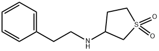 四氢-N-(2-苯乙基)-3-噻吩胺-1,1-二氧化物 结构式