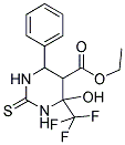 ETHYL 4-HYDROXY-6-PHENYL-2-THIOXO-4-(TRIFLUOROMETHYL)HEXAHYDROPYRIMIDINE-5-CARBOXYLATE 结构式