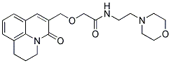 2-[(2,3-DIHYDRO-5-OXO-(1H,5H)-BENZO[IJ]QUINOLIZIN-6-YL)METHOXY]-N-(2-MORPHOLINOETHYL)ACETAMIDE 结构式