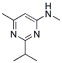 2-ISOPROPYL-N,6-DIMETHYL-4-PYRIMIDINAMINE 结构式