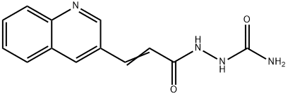 2-[(E)-3-(3-QUINOLINYL)-2-PROPENOYL]-1-HYDRAZINECARBOXAMIDE 结构式