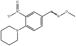 3-NITRO-4-PIPERIDINOBENZENECARBALDEHYDE O-METHYLOXIME 结构式