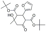 DITERT-BUTYL 2-(FURAN-2-YL)-4-HYDROXY-4-METHYL-6-OXOCYCLOHEXANE-1,3-DICARBOXYLATE 结构式