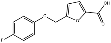 5-(4-氟苯氧基甲基)呋喃-2-羧酸 结构式
