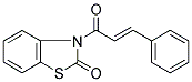 3-[(E)-(3-Phenyl-acryloyl)]-3H-benzothiazol-2-one 结构式