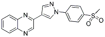 2-[1-(4-(METHYLSULPHONYL)PHENYL)-1H-PYRAZOL-4-YL]QUINOXALINE 结构式