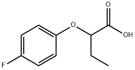 2-(4-氟-苯氧基)-丁酸 结构式