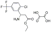 ETHYL 3-AMINO-3-[2-CHLORO-5-(TRIFLUOROMETHYL)PHENYL]PROPANOATE OXALATE 结构式