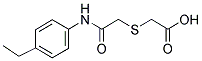 [(4-Ethyl-phenylcarbamoyl)-methylsulfanyl]-acetic acid 结构式