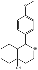 1-(4-METHOXY-PHENYL)-OCTAHYDRO-ISOQUINOLIN-4A-OL 结构式