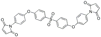 1,1'-(4,4'-(4,4'-SULFONYLBIS(4,1-PHENYLENE)BIS(OXY))BIS(4,1-PHENYLENE))BIS(1H-PYRROLE-2,5-DIONE) 结构式