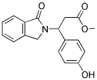 METHYL 3-(4-HYDROXYPHENYL)-3-(1-OXO-1,3-DIHYDRO-2H-ISOINDOL-2-YL)PROPANOATE 结构式