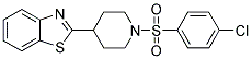 2-(1-[(4-CHLOROPHENYL)SULFONYL]-4-PIPERIDINYL)-1,3-BENZOTHIAZOLE 结构式