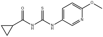 CYCLOPROPYL-N-(((6-METHOXY(3-PYRIDYL))AMINO)THIOXOMETHYL)FORMAMIDE 结构式